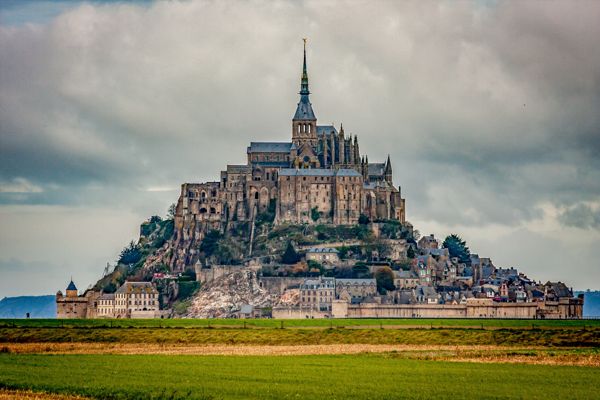 Vue aérienne du Mont Saint-Michel